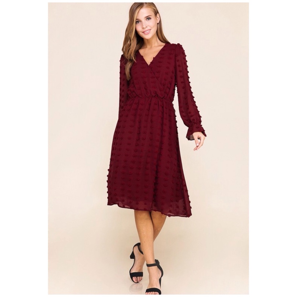 NWT long sleeve midi style dress